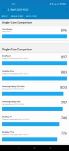 Geekbench 5 - Single Core