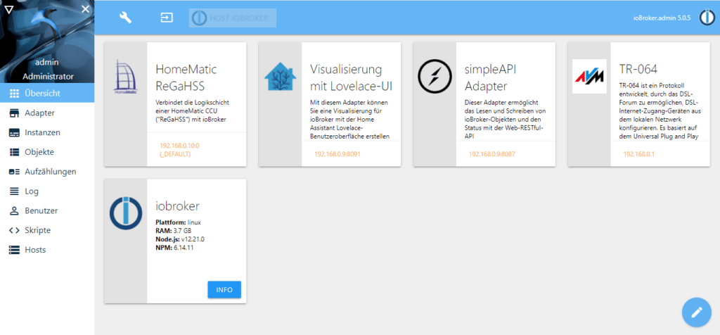 ioBroker - Überblick