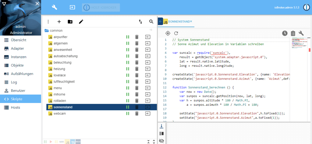 ioBroker - Meine Scripts