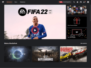 Stadia im Browser