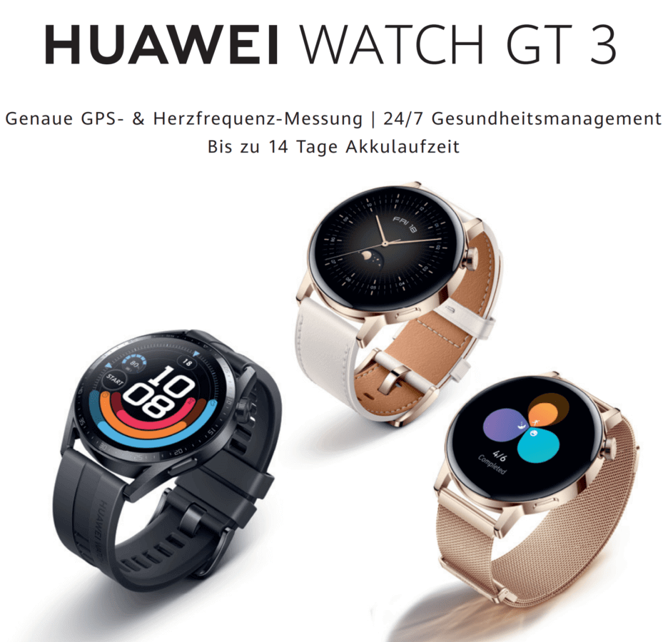 Huawei Watch GT3 Varianten