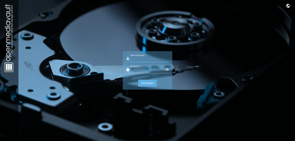 OpenMediaVault Login Page