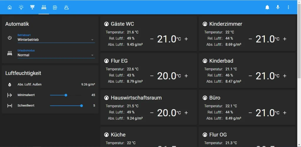 Lovelace UI - Seite 4 - Heizung