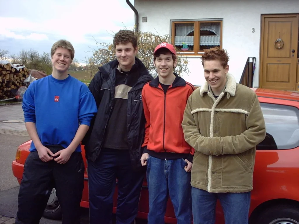 Fabian, Frank, Tobias und Jan