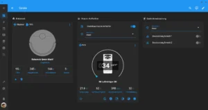 Dashboard mit Vacuum-Card