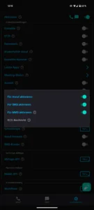 Aktivierung (Anrufe, SMS und MMS)