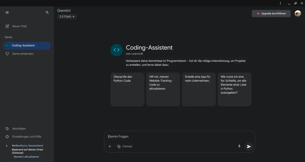 Google Gemini - Coding Assistent